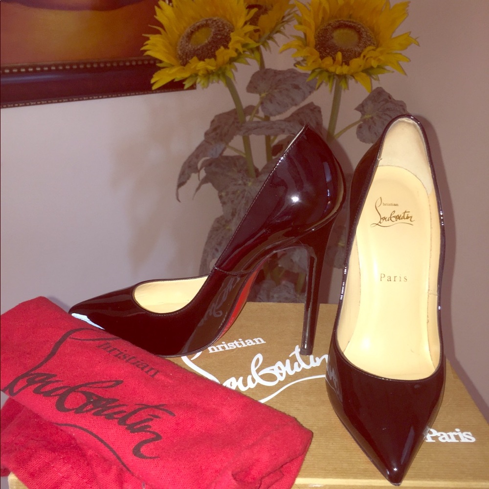 SOLD🌸 Christian Louboutin Pigalle 120 Patent❤️